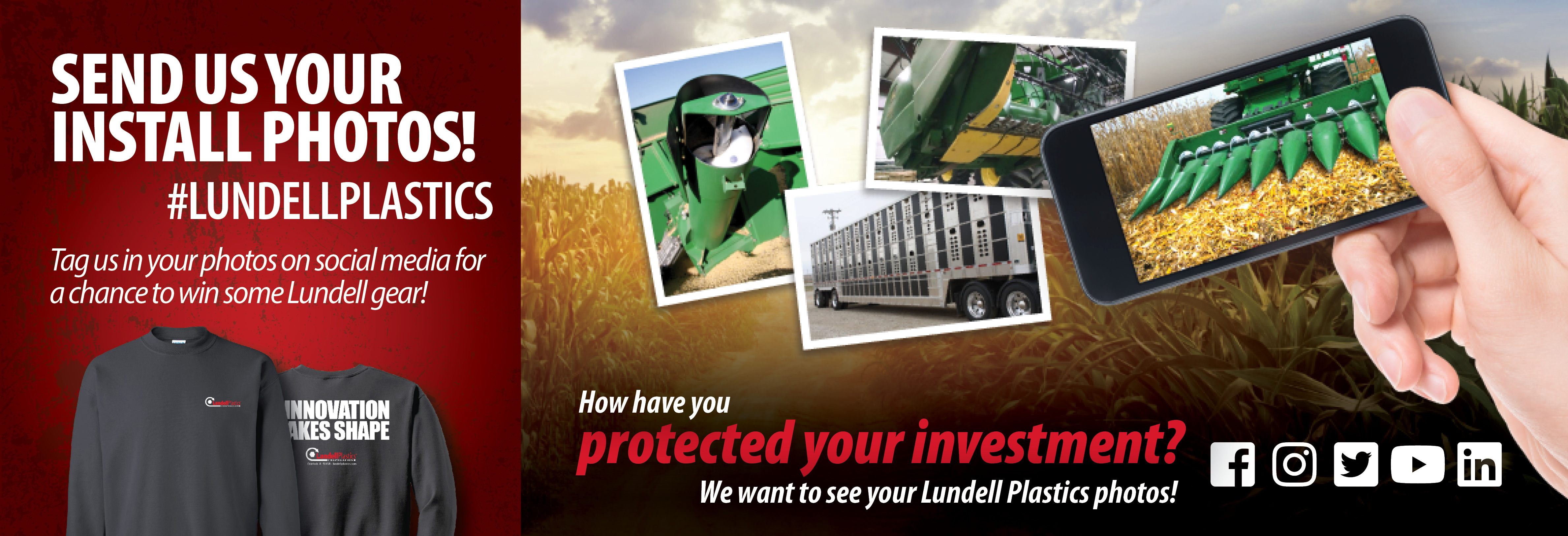 Send us your install photos! Tag us in your photos on social media for a chance to win some Lundell gear! How have you protected your investment? We want to see your Lundell Plastics photos!